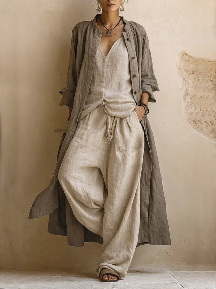 Margot | Bohemian Cotton & Linen 3-Piece Set