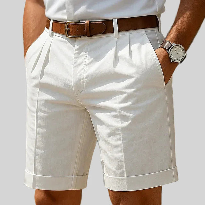 Julien | Pleated Summer Chino Shorts