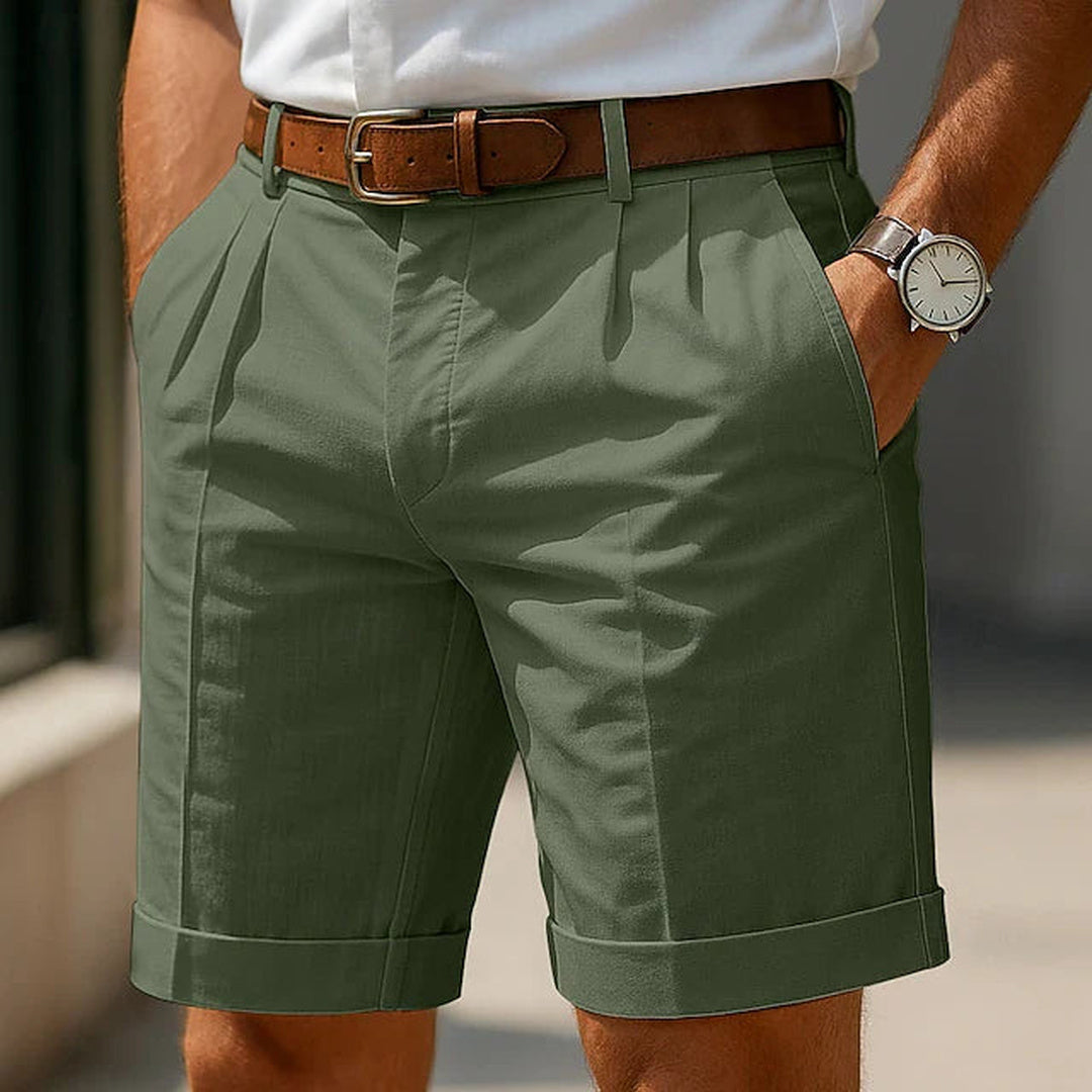 Julien | Pleated Summer Chino Shorts